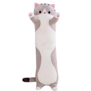 Kitties - roztomilý plyšový polštář 50 cm Barva: Šedá