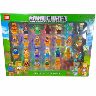Minecraft figurky se zbraněmi 24ks Barva: Zelená
