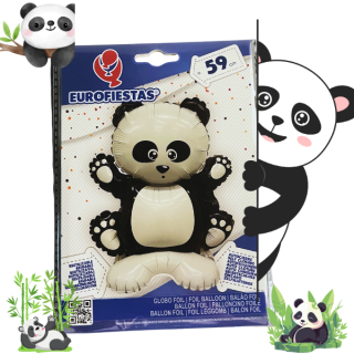 Panda stojící balónek - 59 cm