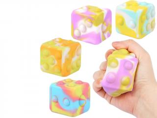 POP IT Antistresová 3D kostka - Fidget Pop Cube