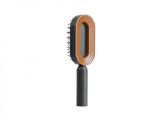 Samočistící hřeben na vlasy - Self Cleaning Hairbrush Barva: Oranžová