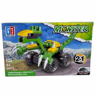 Stavebnice 2v1 auto-robot Barva: Zelená
