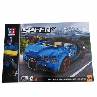 Stavebnice 2v1 Auto Robot modrá