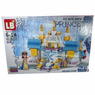 Stavebnice Frozen - ledové království zámek + postavičky - 214 dílků Varianta: A