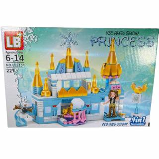 Stavebnice Frozen - ledové království zámek + postavičky - 214 dílků Varianta: D