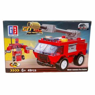 Stavebnice hasičský vůz 50 dílků Varianta: Fire engine
