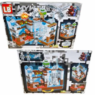 Stavebnice Minecraft s led světýlky Barva: Bílá