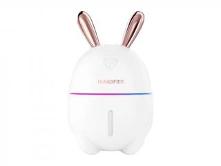 Ultrazvukový Rabbit aroma difuzér s LED osvětlením Barva: Bílá