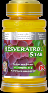 RESVERATROL STAR, 60 sfg (DOPLNĚK STRAVY)