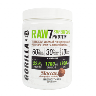 GORILLA RAW7 Superfood Protein 456 g - rostlinný protein