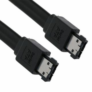 Datový kabel eSATA 1m stíněný černý