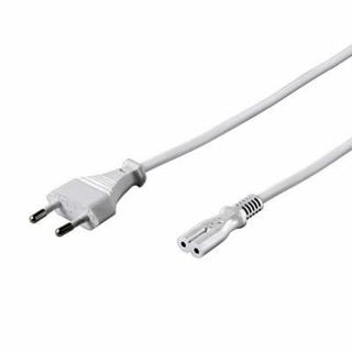 Kabel IEC60320 C7 NK104 bílý, Délka: 1,5m