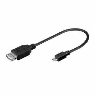 Kabel USB 2.0 A - micro B OTG 20cm