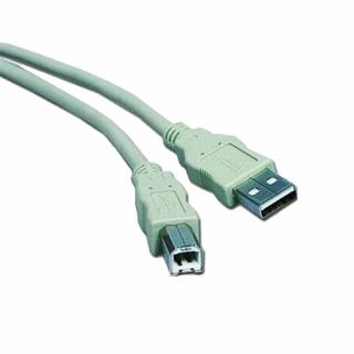 Kabel USB 2.0 - USB A-B 1m bílá