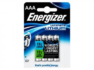 Lithiová baterie AAA (FR03) Energizer Ultimate, 4ks