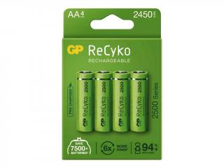 Nabíjecí baterie GP ReCyko 2500 AA (HR6) | KONDIK.cz Počet v balení: 4 ks