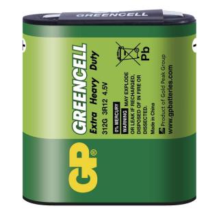 Zinková baterie 4,5V (3R12) GP Greencell