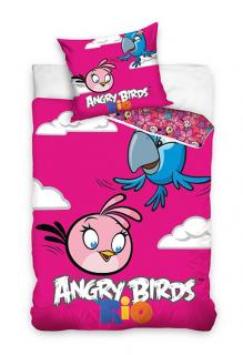Carbotex povlečení Angry Birds Rio Stella a Perla bavlna 140x200 70x80