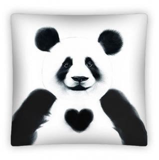 DETEXPOL Povlak na polštářek Panda micro  Polyester, 40/40 cm