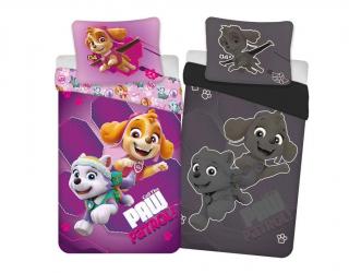 DETEXPOL Povlečení Paw Patrol lila svítící  Bavlna, 140/200, 70/80 cm