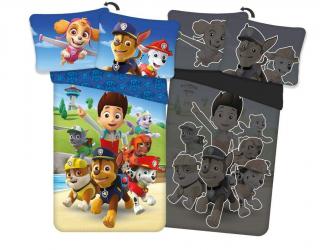 DETEXPOL Povlečení Paw Patrol parta svítící  Bavlna, 140/200, 70/80 cm