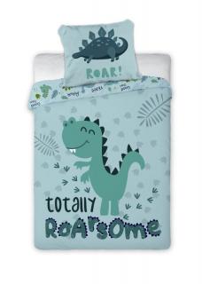 FARO Povlečení do postýlky Dino Roar  Bavlna, 100/135, 40/60 cm