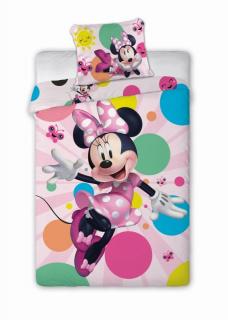 FARO Povlečení Minnie motýlci  Bavlna, 140/200, 70/90 cm