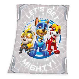 HERDING Fleece deka Paw Patrol grey 130/160 cm