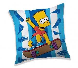 JERRY FABRICS Polštářek Bart Simpson skater  Polyester, 40/40 cm