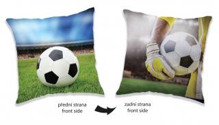 JERRY FABRICS Polštářek Fotbal  Polyester, 40/40 cm