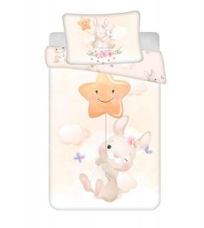 JERRY FABRICS Povlečení do postýlky Bunny Star baby  Bavlna, 100/135, 40/60 cm