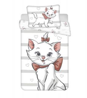 JERRY FABRICS povlečení do postýlky Kočička Marie Bow baby 100 x 135 cm 40 x 60 cm