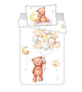 JERRY FABRICS Povlečení do postýlky Medvídek Cute baby Bavlna 100/135, 40/60 cm