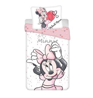 JERRY FABRICS Povlečení Minnie White  Bavlna, 140/200, 70/90 cm