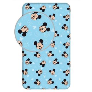 JERRY FABRICS Prostěradlo Mickey Blue 02 2Bavlna, 90/200 cm