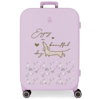 JOUMMABAGS Cestovní kufr ABS Enso Beautiful day purple  ABS plast, 70 cm