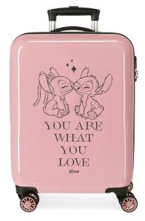 JOUMMABAGS Cestovní kufr ABS Lilo and Stitch You Love  ABS plast, 55 cm
