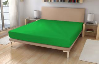 Polášek Jersey prostěradlo sytě zelené 90x200