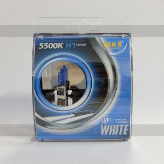 AKCE - Autožárovky H1 Super white, 55W, sada 2ks