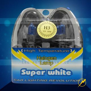AKCE - Autožárovky H3 Super white, 55W, sada 2ks