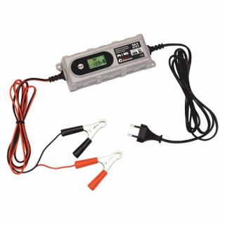 Automatická nabíječka akumulátoru microprocesor 3,8Amp 6/12V PB/GEL LCD display