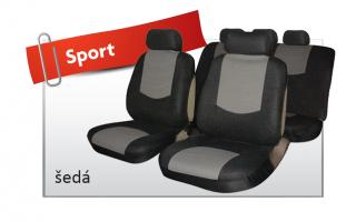 Autopotahy do auta - Sport, barva šedá