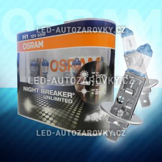 Autožárovky H1 OSRAM NightBreaker Unlimited 55W