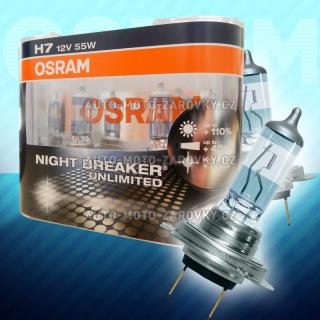 Autožárovky H7 OSRAM NightBreaker Unlimited 55W