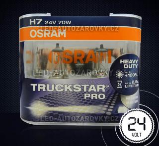 Autožárovky H7 OSRAM TruckstarPRO 70W -24V