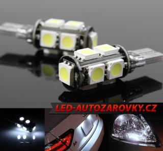 CAN-BUS bílá parkovací žárovka T10 (W5W) - 9xSMD, 1ks