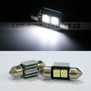 CAN-BUS sufitka bílá - Super Light, 2 SMD LED, 31mm, 1ks