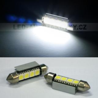 CAN-BUS sufitka bílá - Super Light, 4 SMD LED, 39mm, 1ks