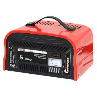 Celokovová nabíječka akumulátoru 5Amp 12V TÜV/GS