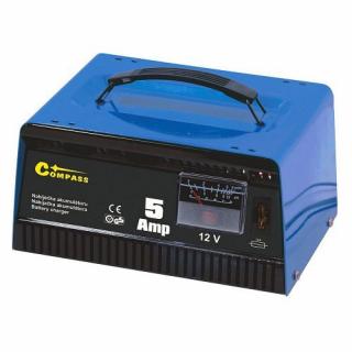 Celokovová nabíječka akumulátoru 5Amp 12V TÜV/GS